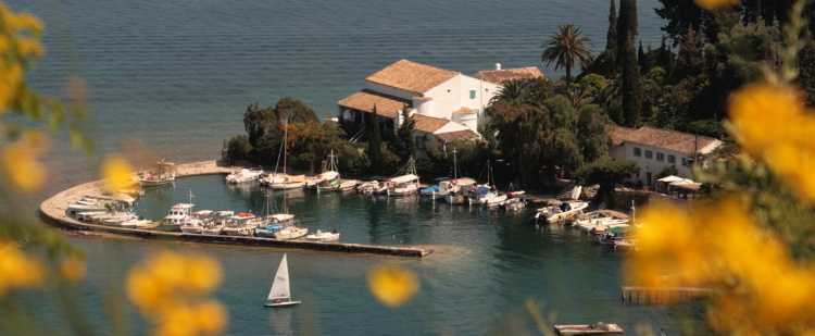 Corfu Kouloura der kleine Ringhafen